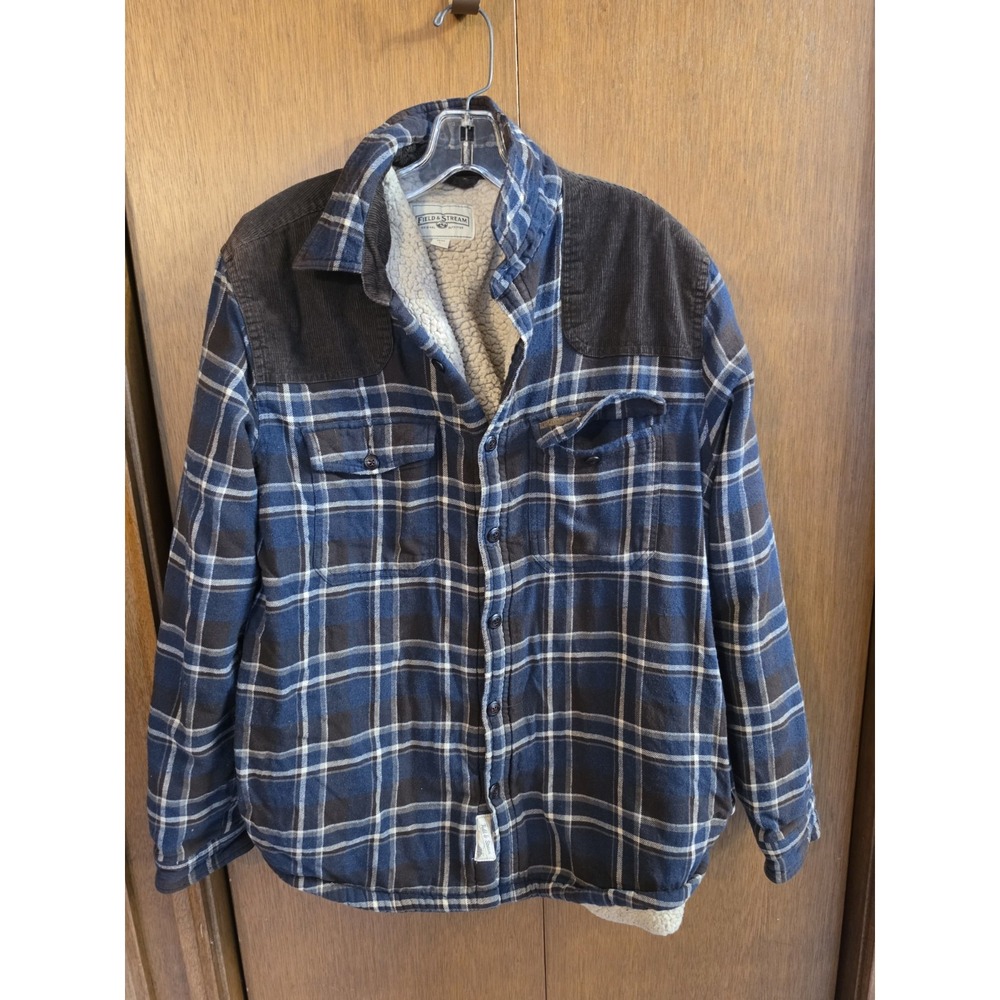 Field & Stream Flannel Fleece Lined Jacket Shacket Mens L